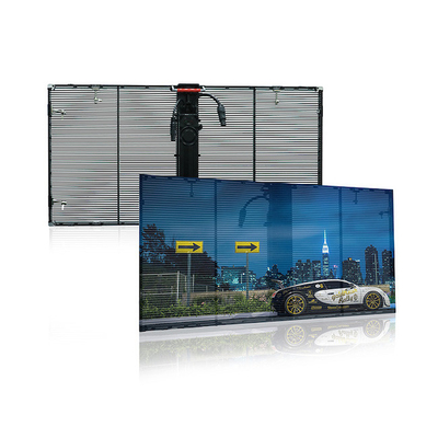 kupować 1000x1000mm Ekran zewnętrzny przezroczysty LED Ekran zewnętrzny zasłona DIP346 online manufacture