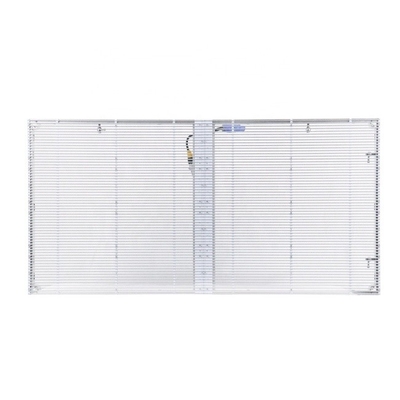 kupować PH3.91-7.81 Przejrzysty wyświetlacz LED Zewnętrzny HD 3500nits Szklane okno zasłony online manufacture