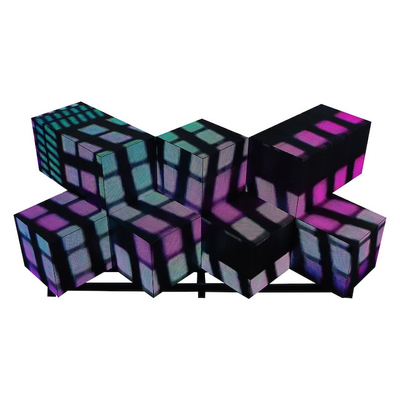 kupować Kryształowy P4mm Creative LED Screen, 3D Video DJ Booth Screen online manufacture